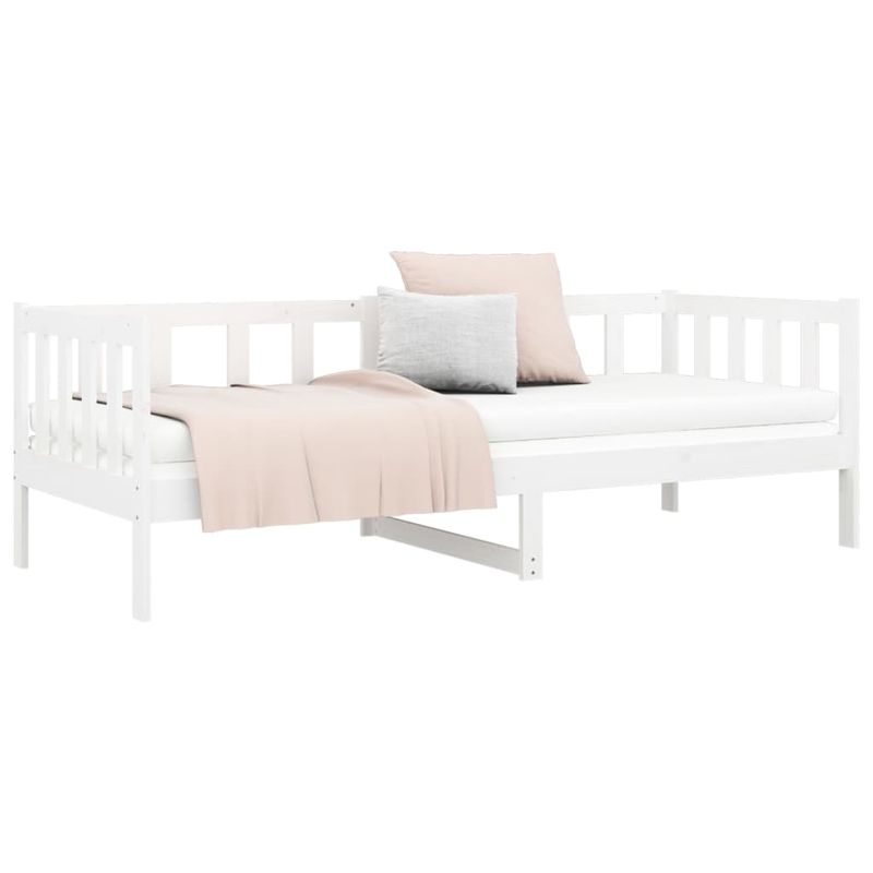 Casa si Gradina - Mobilier - Paturi si accesorii - Paturi - Pat de zi, alb, 90x190 cm, lemn masiv de pin - Infinity.ro
