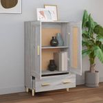 Casa si Gradina - Mobilier - Comode si corpuri - Corpuri bucatarie - Dulap inalt, gri sonoma, 70x31x115 cm, lemn compozit - Infinity.ro