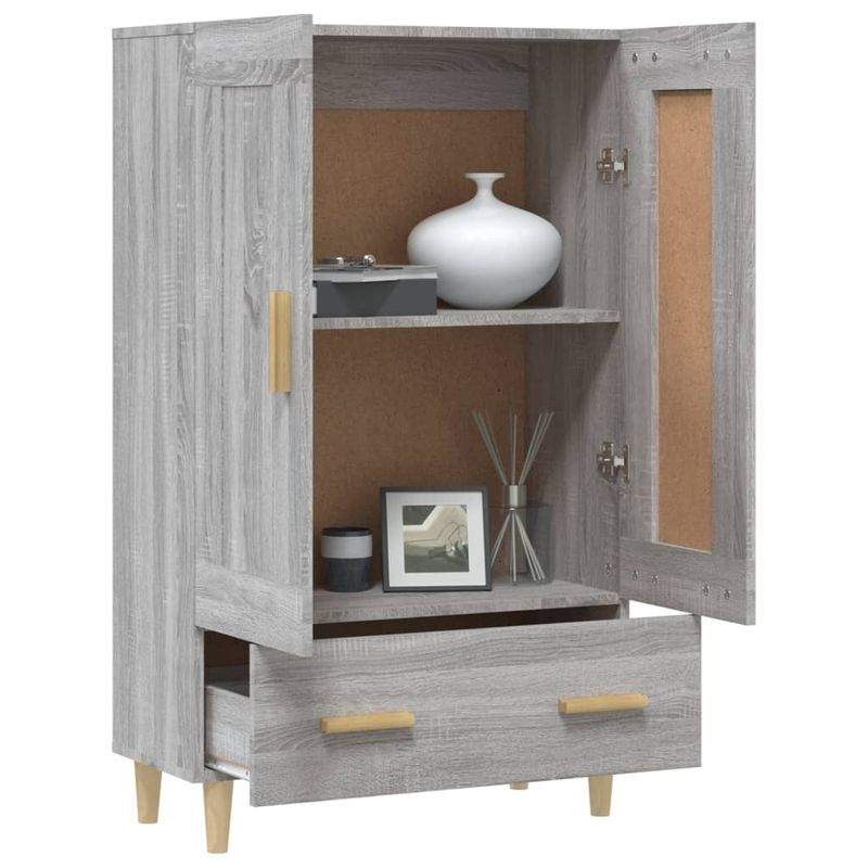 Casa si Gradina - Mobilier - Comode si corpuri - Corpuri bucatarie - Dulap inalt, gri sonoma, 70x31x115 cm, lemn compozit - Infinity.ro
