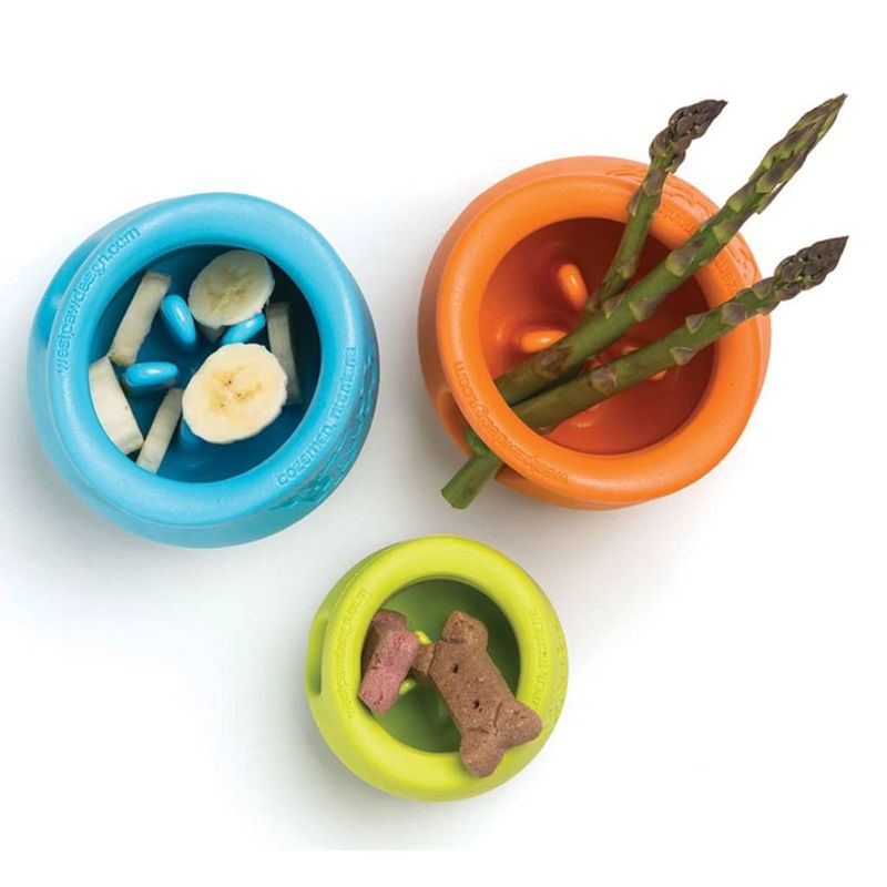 Petshop - Accesorii petshop - Jucarii animale - Jucarii educative - 441991 West Paw Dog Toy with Zogoflex "Toppl" Aqua Blue S - Infinity.ro