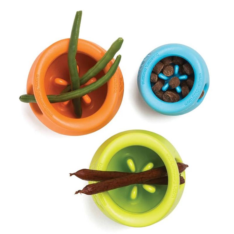 Petshop - Accesorii petshop - Jucarii animale - Jucarii educative - 441991 West Paw Dog Toy with Zogoflex "Toppl" Aqua Blue S - Infinity.ro