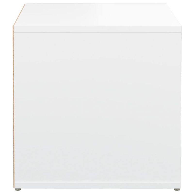 Casa si Gradina - Mobilier - Organizare si depozitare - Cutii depozitare - Cutie cu sertar, alb, 40,5x40x40 cm, lemn compozit - Infinity.ro