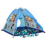 Jucarii, Copii si Bebe - Jucarii si jocuri - Jucarii de exterior - Spatii de joaca si accesorii - Cort de joaca pentru copii cu 250 bile, albastru, 120x120x90 cm, multicolor 1 - Infinity.ro