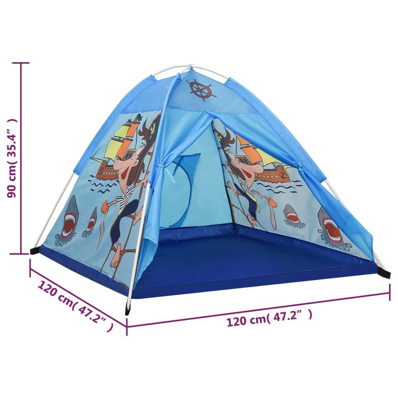 Jucarii, Copii si Bebe - Jucarii si jocuri - Jucarii de exterior - Casute si corturi copii - Cort de joaca pentru copii cu 250 bile, albastru, 120x120x90 cm, multicolor 2 - Infinity.ro