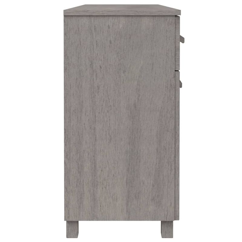 Casa si Gradina - Mobilier - Comode si corpuri - Comode - Servanta „HAMAR”, gri deschis, 113x40x80 cm, lemn masiv pin - Infinity.ro