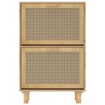 Casa si Gradina - Mobilier - Organizare si depozitare - Organizator incaltaminte - Pantofar, maro, 52x25x80 cm, lemn prelucrat si ratan natural - Infinity.ro