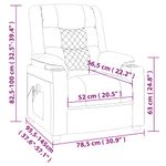 Casa si Gradina - Mobilier - Scaune si fotolii - Fotolii - Fotoliu rabatabil electric, negru, piele ecologica - Infinity.ro