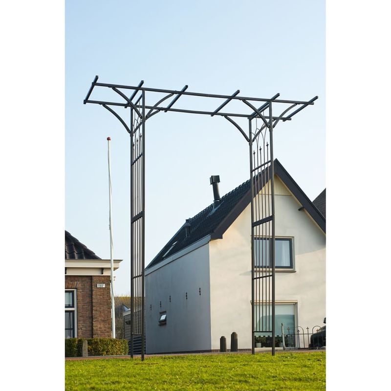 Casa si Gradina - Gradina si terasa - Decoratiuni exterior - Arcade - Nature Arcada de gradina, negru, 114 x 66 x 232 cm, metal - Infinity.ro
