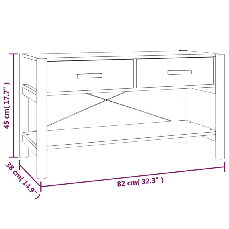 Casa si Gradina - Mobilier - Comode si corpuri - Comode - Comoda TV, alb, 82x38x45 cm, lemn prelucrat - Infinity.ro