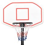 Sport si Outdoor - Sporturi de echipa - Baschet - Cosuri si panouri baschet - Suport cu cos de baschet, alb, 258-363 cm, polietilena - Infinity.ro