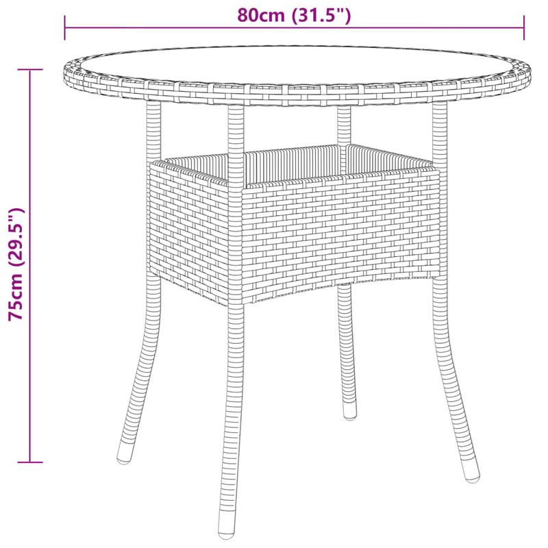 Casa si Gradina - Gradina si terasa - Mobilier exterior - Seturi mobila gradina - Set mobilier de gradina, 5 piese, maro, poliratan - Infinity.ro