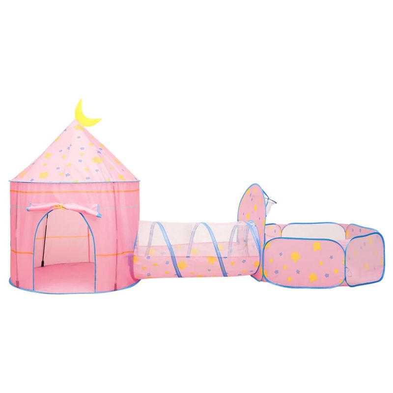 Jucarii, Copii si Bebe - Jucarii si jocuri - Jucarii de exterior - Casute si corturi copii - Cort de joaca pentru copii cu 250 bile, roz, 301x120x128 cm, multicolor 1 - Infinity.ro