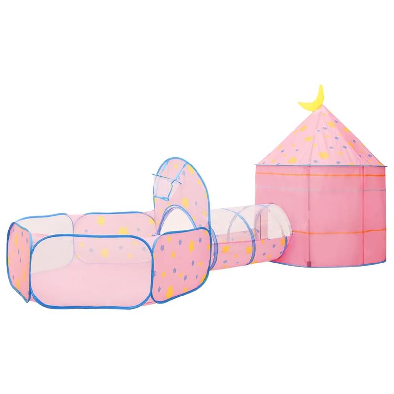 Jucarii, Copii si Bebe - Jucarii si jocuri - Jucarii de exterior - Casute si corturi copii - Cort de joaca pentru copii cu 250 bile, roz, 301x120x128 cm, multicolor 1 - Infinity.ro