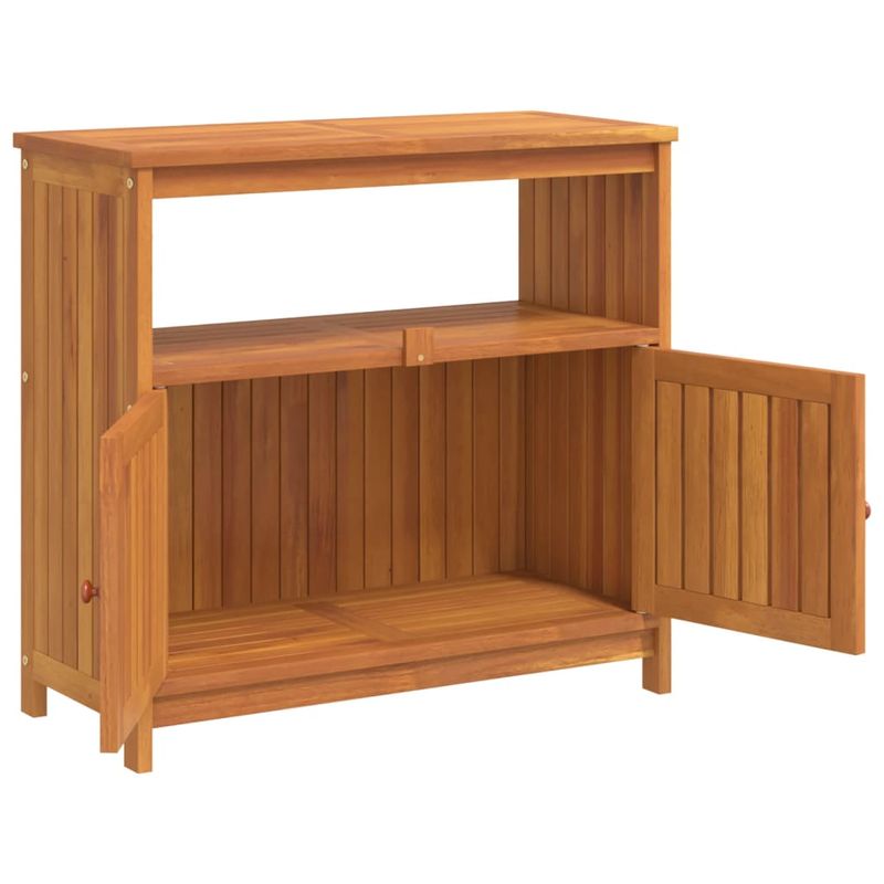 Casa si Gradina - Gradina si terasa - Mobilier exterior - Mese gradina - Masa consola de gradina, 80x35x75 cm, lemn masiv de acacia - Infinity.ro