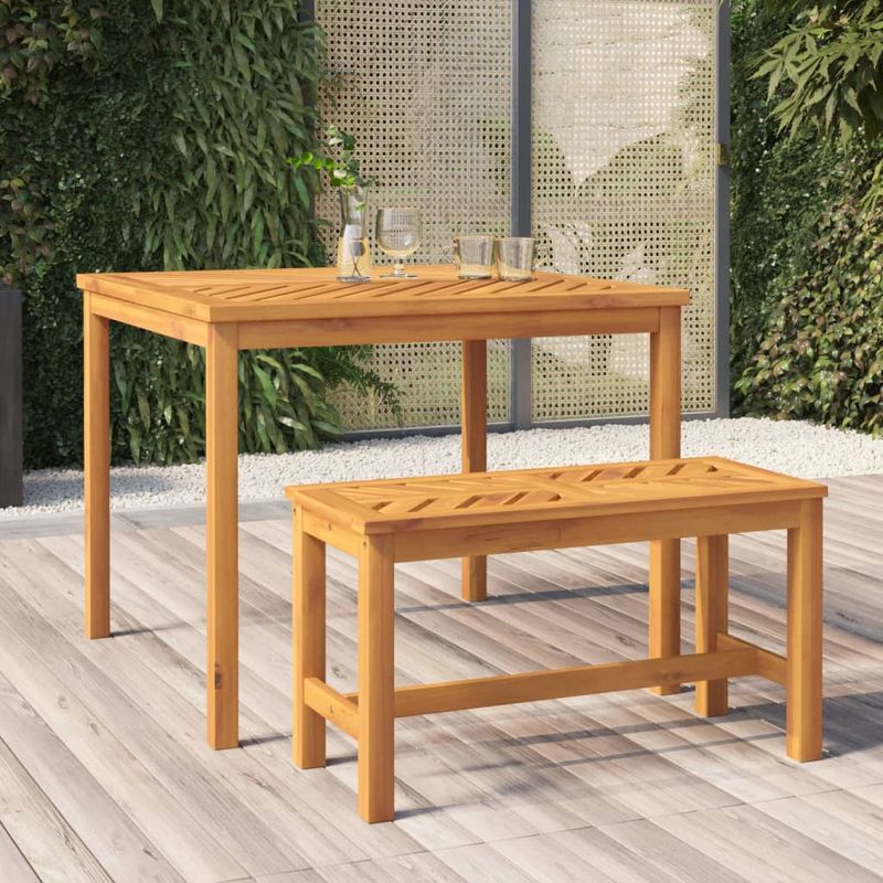 Casa si Gradina - Gradina si terasa - Mobilier exterior - Mese gradina - Masa de gradina, 90x90x74 cm, lemn masiv de acacia - Infinity.ro