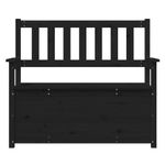 Casa si Gradina - Mobilier - Canapele si coltare - Banchete - Banca, negru, 112,5x51,5x96,5 cm, lemn masiv de pin - Infinity.ro