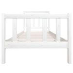 Casa si Gradina - Mobilier - Paturi si accesorii - Paturi - Cadru de pat mic single, alb, 90x190 cm, lemn masiv - Infinity.ro