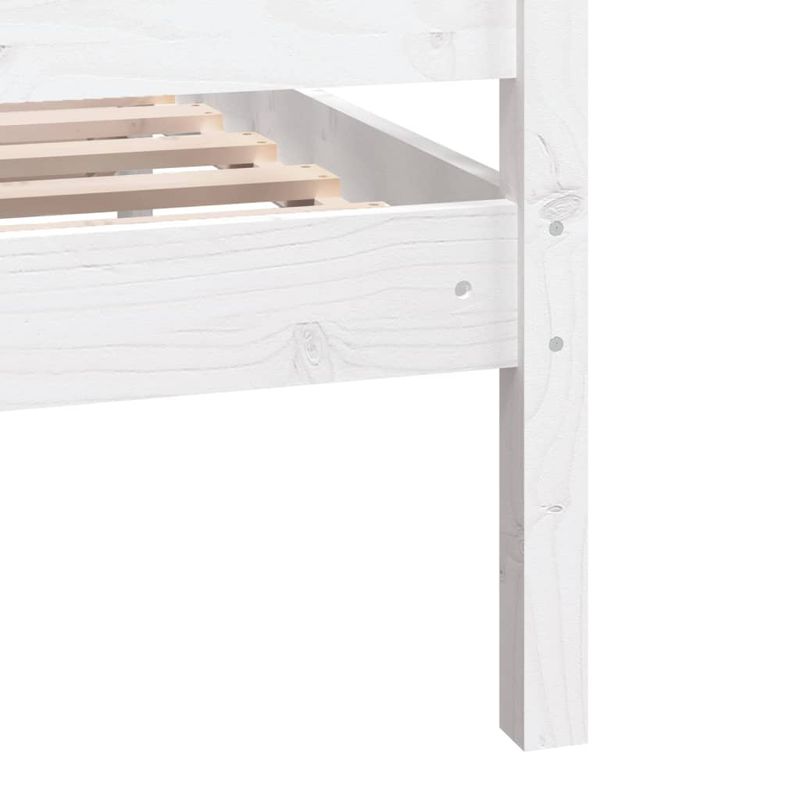 Casa si Gradina - Mobilier - Paturi si accesorii - Paturi - Cadru de pat mic single, alb, 90x190 cm, lemn masiv - Infinity.ro