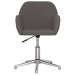 Casa si Gradina - Mobilier - Scaune si fotolii - Scaune - Scaune de bucatarie pivotante, 2 buc., gri inchis, textil - Infinity.ro