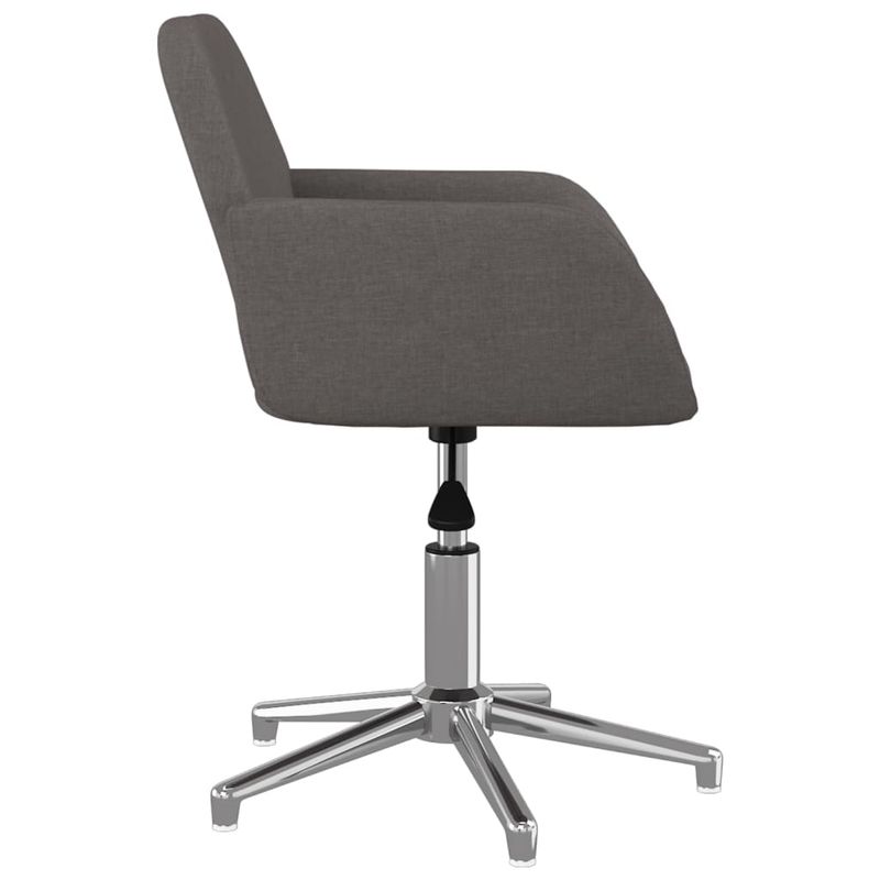 Casa si Gradina - Mobilier - Scaune si fotolii - Scaune - Scaune de bucatarie pivotante, 2 buc., gri inchis, textil - Infinity.ro