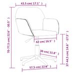 Casa si Gradina - Mobilier - Scaune si fotolii - Scaune - Scaune de bucatarie pivotante, 2 buc., gri inchis, textil - Infinity.ro
