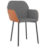 Casa si Gradina - Mobilier - Scaune si fotolii - Scaune - Scaune de bucatarie, 2 buc., gri deschis, textil / piele ecologica - Infinity.ro