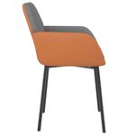 Casa si Gradina - Mobilier - Scaune si fotolii - Scaune - Scaune de bucatarie, 2 buc., gri deschis, textil / piele ecologica - Infinity.ro