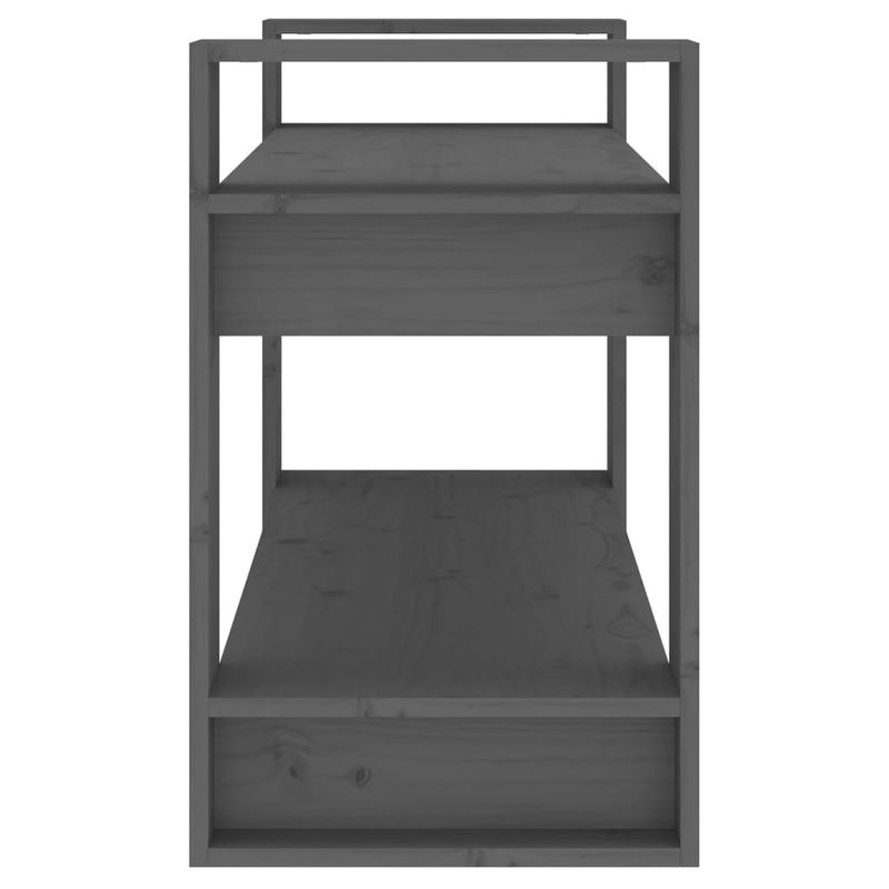 Casa si Gradina - Mobilier - Biblioteci si rafturi - Biblioteci - Biblioteca/Separator camera, gri, 80x35x56,5 cm, lemn masiv pin - Infinity.ro