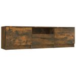 Casa si Gradina - Mobilier - Comode si corpuri - Comode - Comoda TV, stejar fumuriu, 140x35x40 cm, lemn prelucrat - Infinity.ro