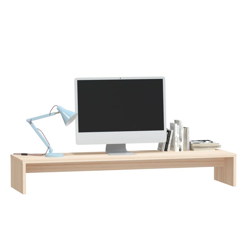 Casa si Gradina - Mobilier - Comode si corpuri - Comode - Suport pentru monitor, 100x27x15 cm, lemn masiv de pin - Infinity.ro