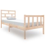 Casa si Gradina - Mobilier - Paturi si accesorii - Paturi - Cadru de pat mic single, 75x190 cm, lemn masiv de pin - Infinity.ro