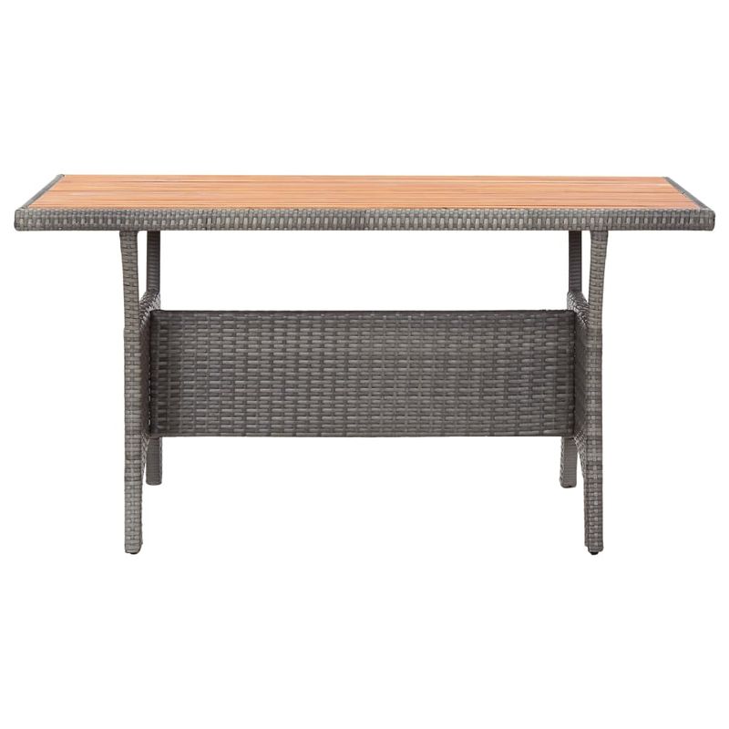 Casa si Gradina - Gradina si terasa - Mobilier exterior - Mese gradina - Masa de gradina, gri, 120x70x66 cm, lemn masiv de acacia - Infinity.ro