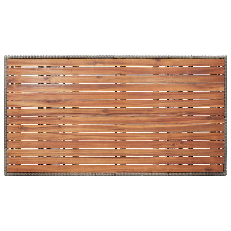 Casa si Gradina - Gradina si terasa - Mobilier exterior - Mese gradina - Masa de gradina, gri, 120x70x66 cm, lemn masiv de acacia - Infinity.ro