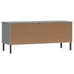 Casa si Gradina - Mobilier - Organizare si depozitare - Organizator incaltaminte - Pantofar cu picioare metalice „OSLO” gri 106x35x45 cm lemn - Infinity.ro