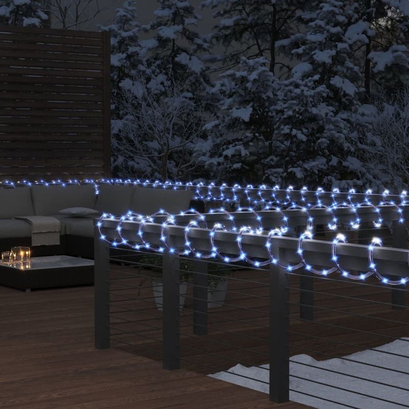 Casa si Gradina - Decoratiuni - Decoratiuni de sezon - Cablu luminos cu 240 LED-uri, alb rece, 10 m, PVC - Infinity.ro