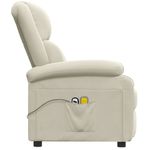 Ingrijire personala si Cosmetice - Sanatate si wellness - Articole wellness - Fotolii de masaj - Fotoliu de masaj electric, crem, catifea - Infinity.ro