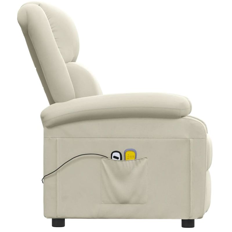 Ingrijire personala si Cosmetice - Sanatate si wellness - Articole wellness - Fotolii de masaj - Fotoliu de masaj electric, crem, catifea - Infinity.ro