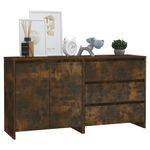 Casa si Gradina - Mobilier - Comode si corpuri - Comode - Servanta, 2 piese, stejar fumuriu, lemn prelucrat - Infinity.ro