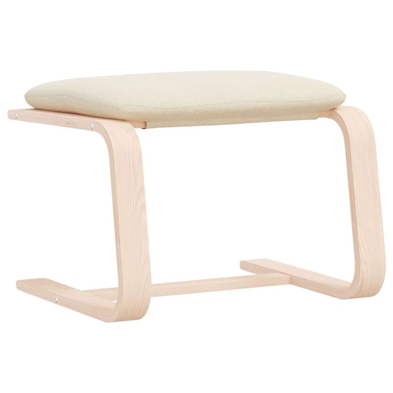 Casa si Gradina - Mobilier - Scaune si fotolii - Tabureti - Taburet, crem, 60x60x39 cm, material textil - Infinity.ro