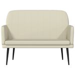 Casa si Gradina - Mobilier - Canapele si coltare - Banchete - Banca, crem, 107x80x81 cm, piele ecologica - Infinity.ro
