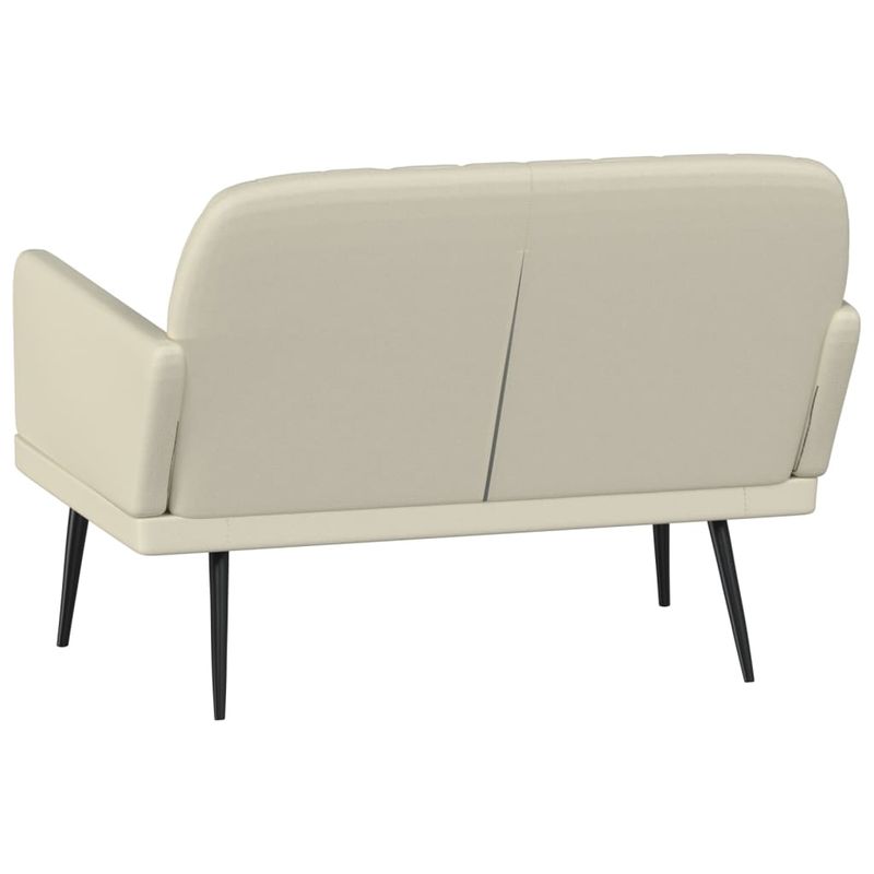 Casa si Gradina - Mobilier - Canapele si coltare - Banchete - Banca, crem, 107x80x81 cm, piele ecologica - Infinity.ro