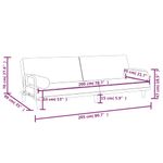 Casa si Gradina - Mobilier - Canapele si coltare - Canapele - Canapea extensibila cu cotiere, gri inchis, textil - Infinity.ro