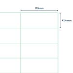 Carti si Birotica - Rechizite - Coperti si etichete - rillprint Etichete autocolante, alb, 105x42,4 mm, 500 coli - Infinity.ro