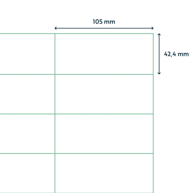 Carti si Birotica - Rechizite - Coperti si etichete - rillprint Etichete autocolante, alb, 105x42,4 mm, 500 coli - Infinity.ro