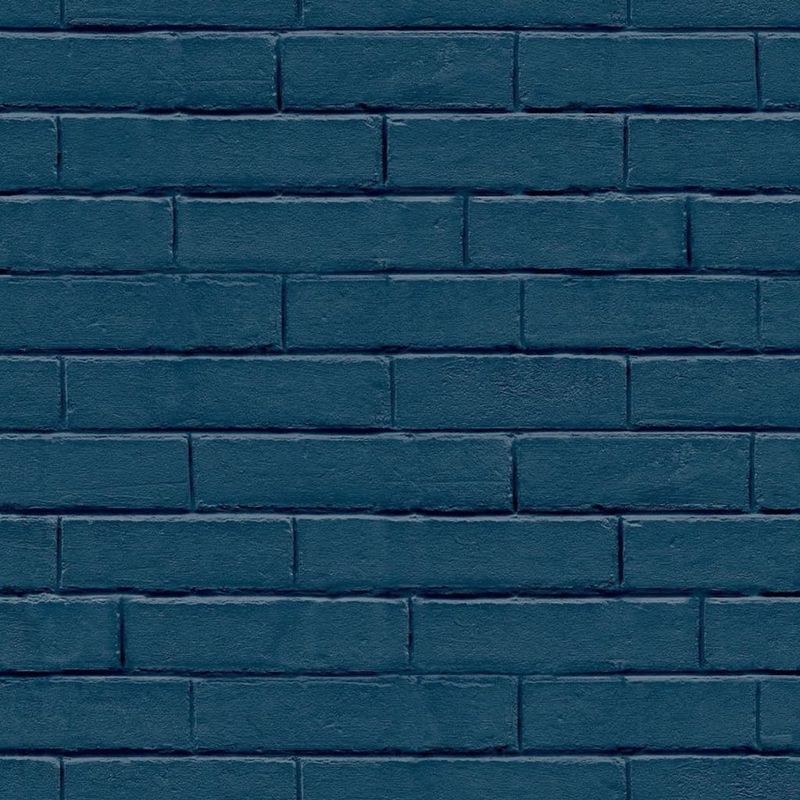 Casa si Gradina - Decoratiuni - Tapet - Noordwand Tapet „Good Vibes Brick Wall”, albastru - Infinity.ro