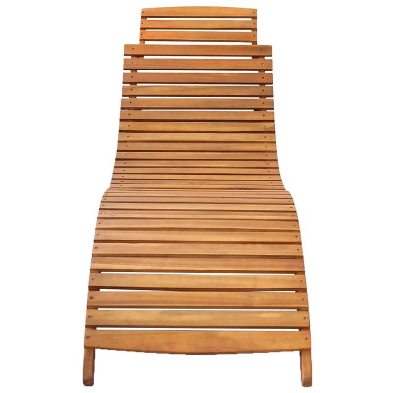 Casa si Gradina - Gradina si terasa - Mobilier exterior - Scaune si sezlonguri gradina - Sezlong de gradina cu perna, 2 buc., lemn masiv de acacia - Infinity.ro
