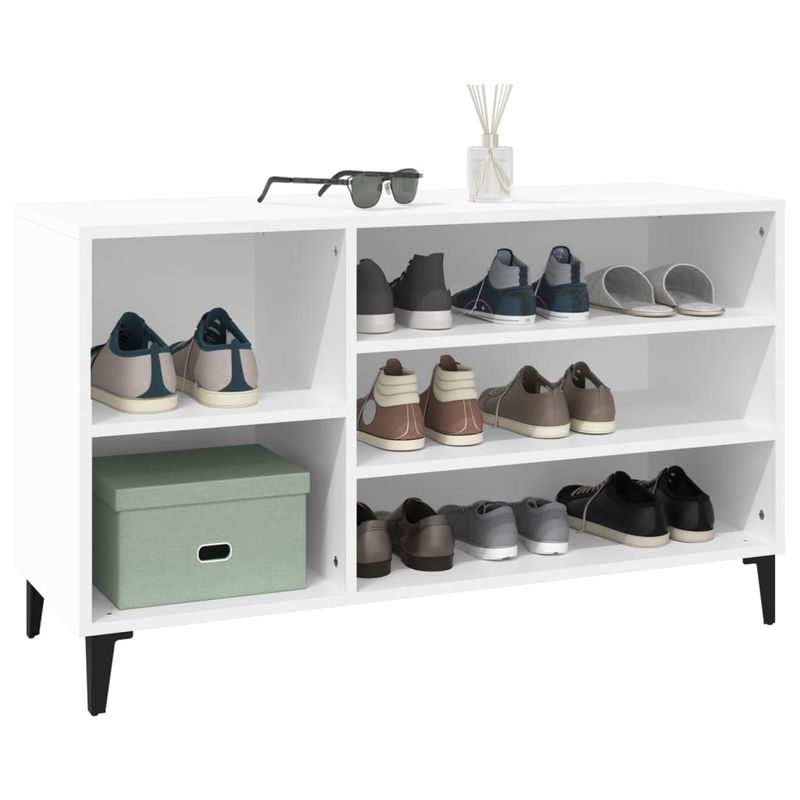 Casa si Gradina - Mobilier - Organizare si depozitare - Organizator incaltaminte - Pantofar, alb, 102x36x60 cm, lemn compozit - Infinity.ro