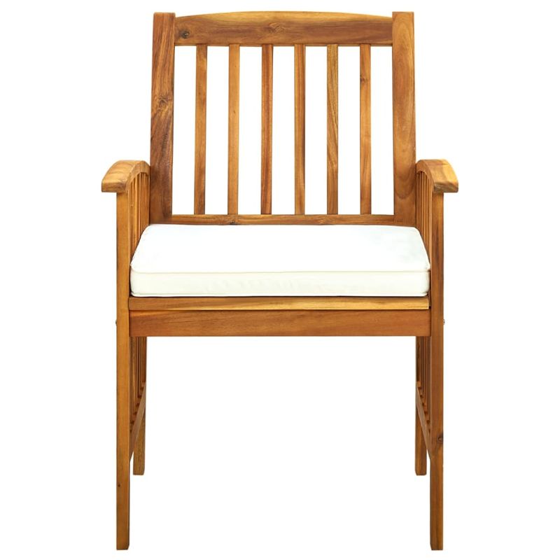 Casa si Gradina - Gradina si terasa - Mobilier exterior - Seturi mobila gradina - Set mobilier de gradina cu perne, 3 piese, lemn masiv acacia - Infinity.ro