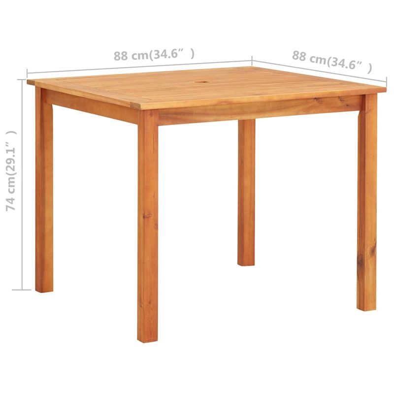 Casa si Gradina - Gradina si terasa - Mobilier exterior - Seturi mobila gradina - Set mobilier de gradina cu perne, 3 piese, lemn masiv acacia - Infinity.ro