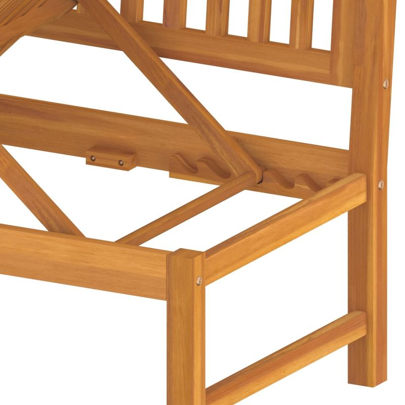 Casa si Gradina - Gradina si terasa - Mobilier exterior - Canapele si fotolii gradina - Pat de zi cu perne crem, 200x60x75 cm, lemn masiv de acacia - Infinity.ro